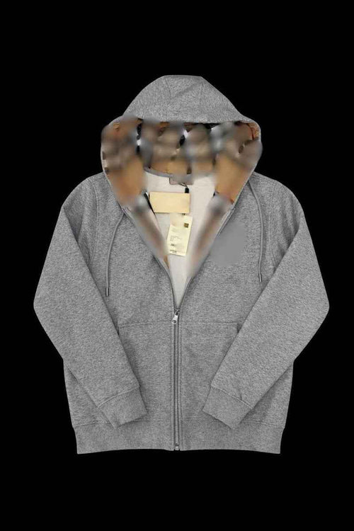 Black BB zip-up jacket from Reselling Lab with a front zipper and ribbed cuffs, displayed on a plain background.