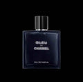 Bottle of Bleu de Fragrance by Reselling Lab with sleek blue design and modern packaging.