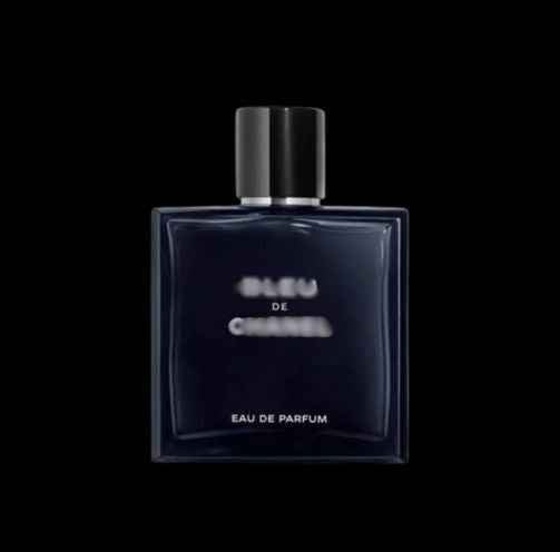 Bottle of Bleu de Fragrance by Reselling Lab with sleek blue design and modern packaging.