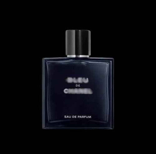 Bottle of Bleu de Fragrance by Reselling Lab with sleek blue design and modern packaging.