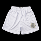 Black EE shorts from SUPPLIER with a comfortable fit, featuring a branded waistband and casual style, shown on a plain background.