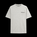 Black FEAR GOD T-shirt by Theplugcrew featuring a minimalist logo design on the front.