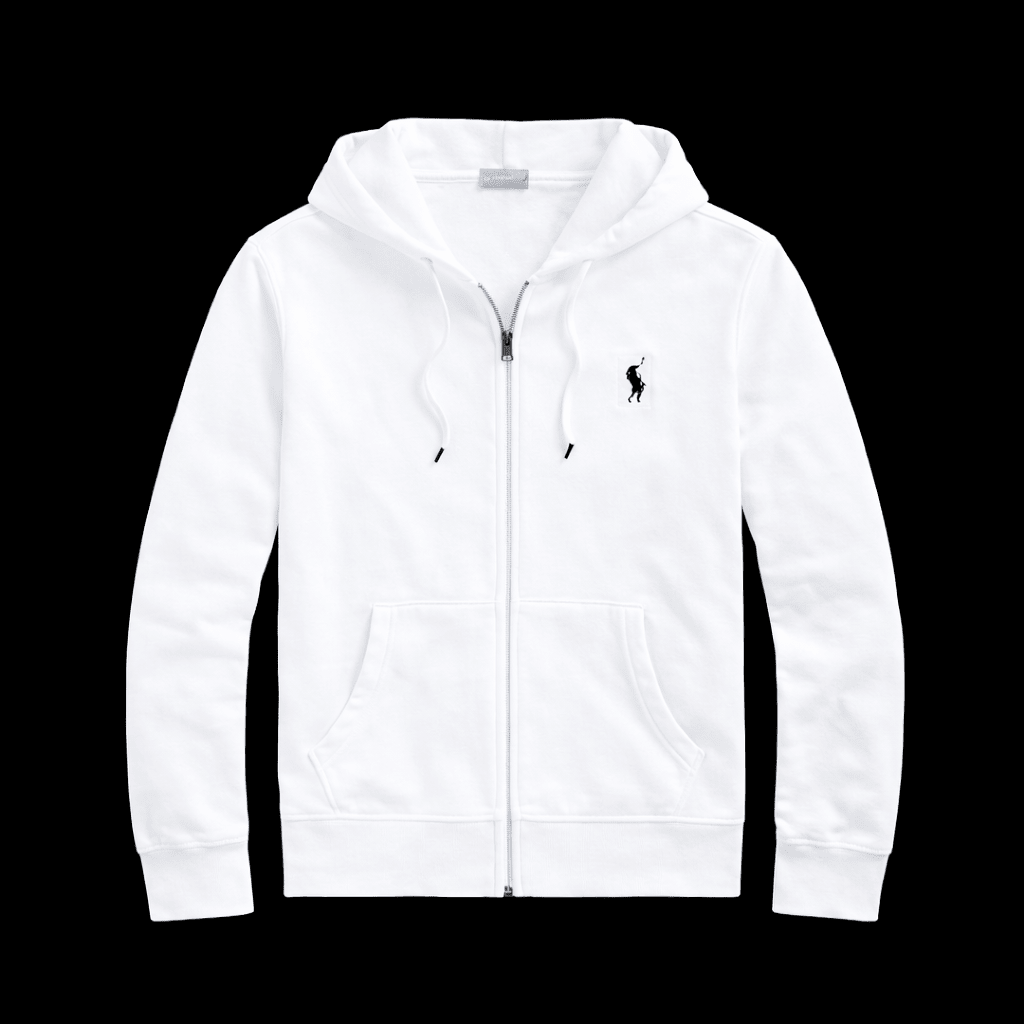 Gray horse zip-up hoodie from Theplugcrew featuring a front zipper and casual fit.
